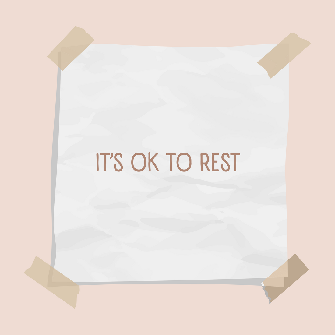 It's ok to rest