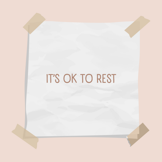 It's ok to rest