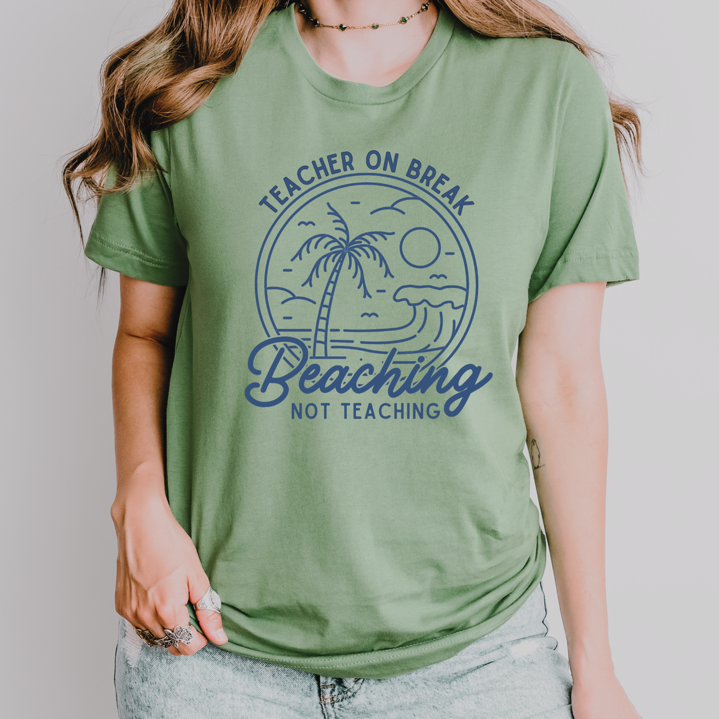 Beaching Not Teaching Shirt – Teacher Summer Break T-Shirt