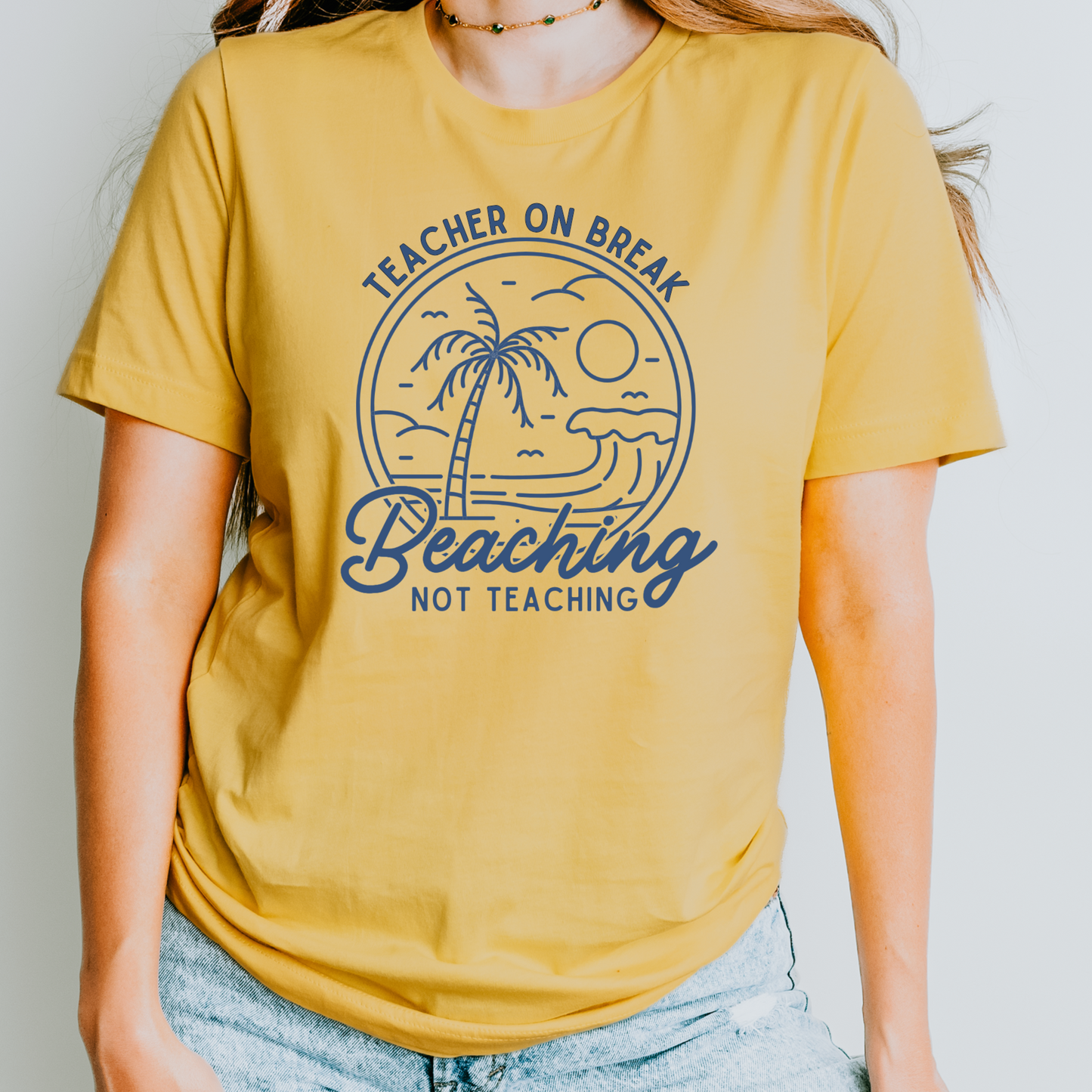 Beaching Not Teaching Shirt – Teacher Summer Break T-Shirt