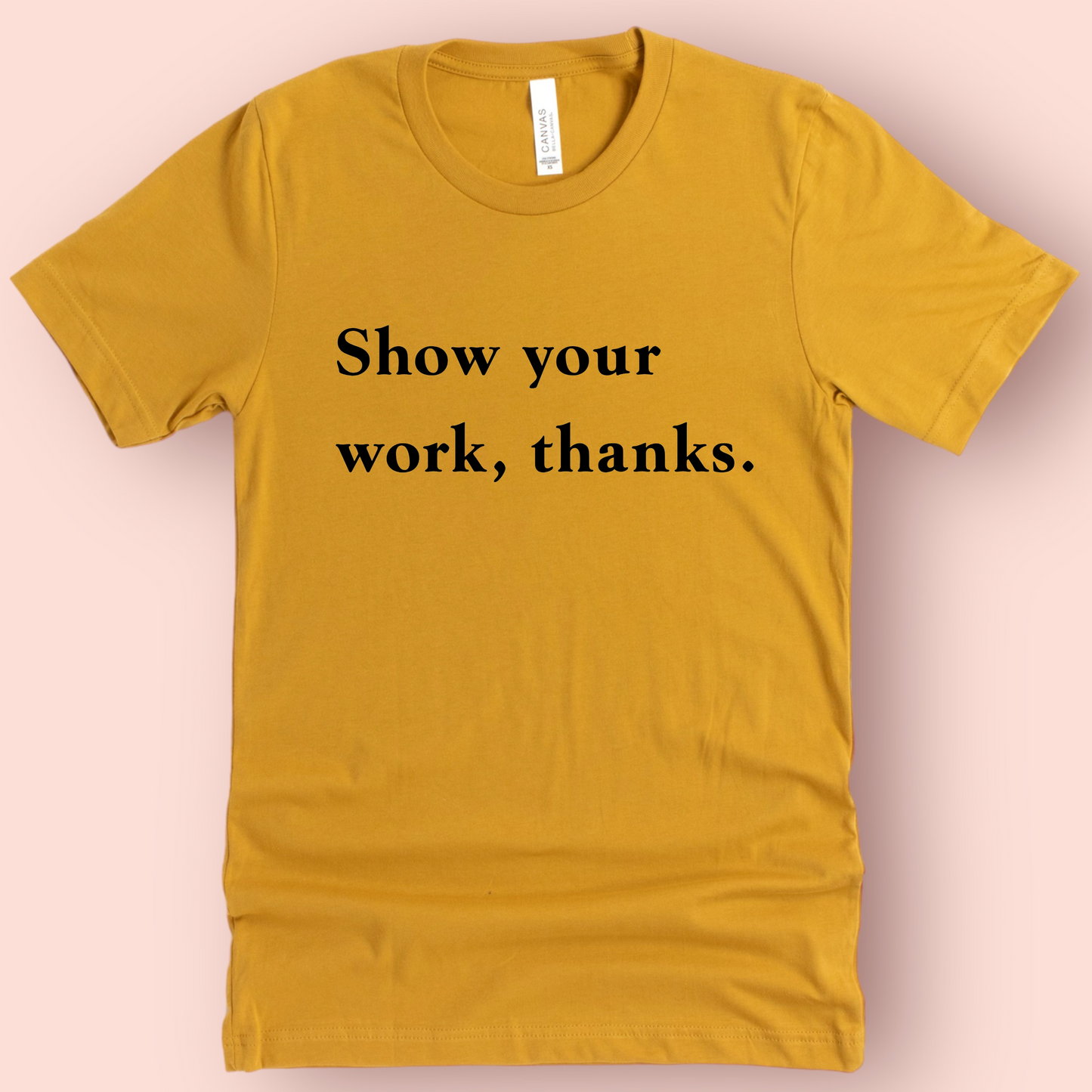 Show Your Work -Math Teacher Shirt