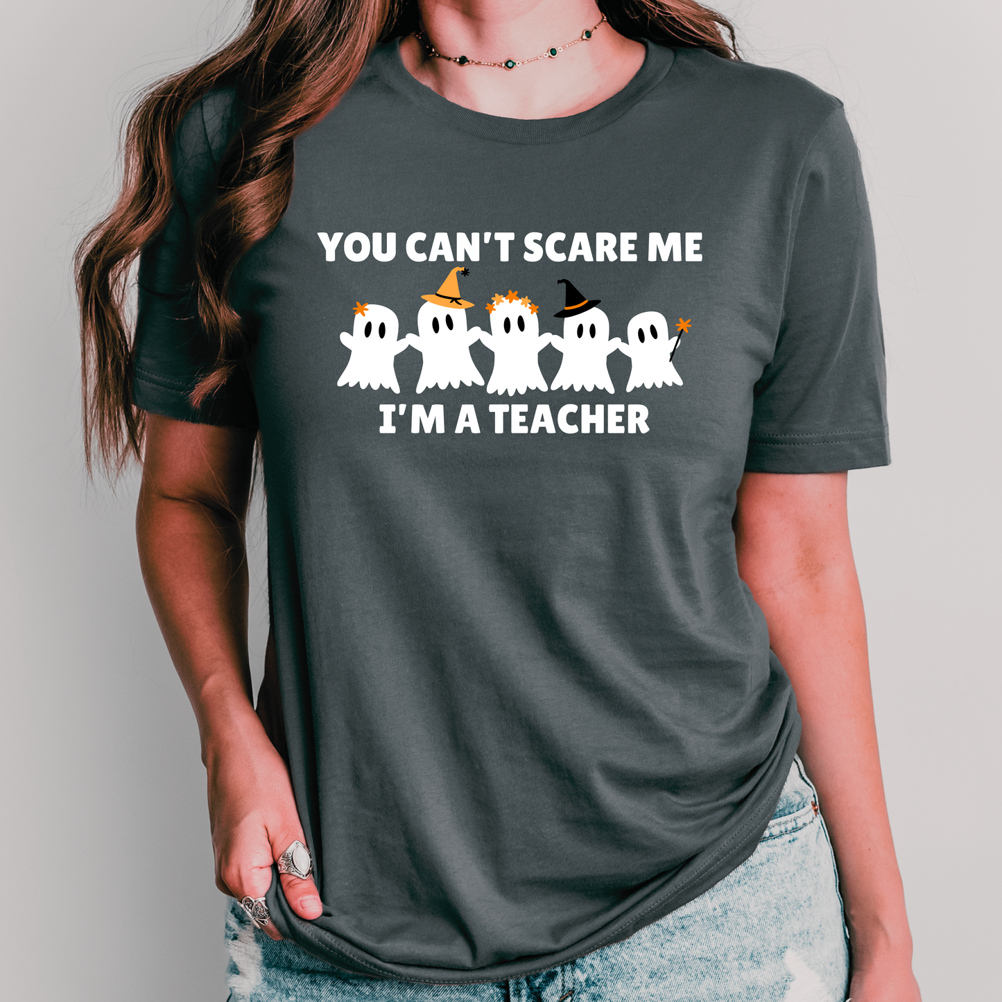 You Can't Scare Me I'm a Teacher Halloween Shirt