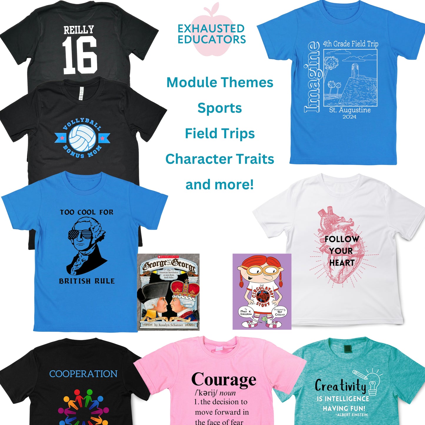 Custom order shirts for your school, business, or organization.