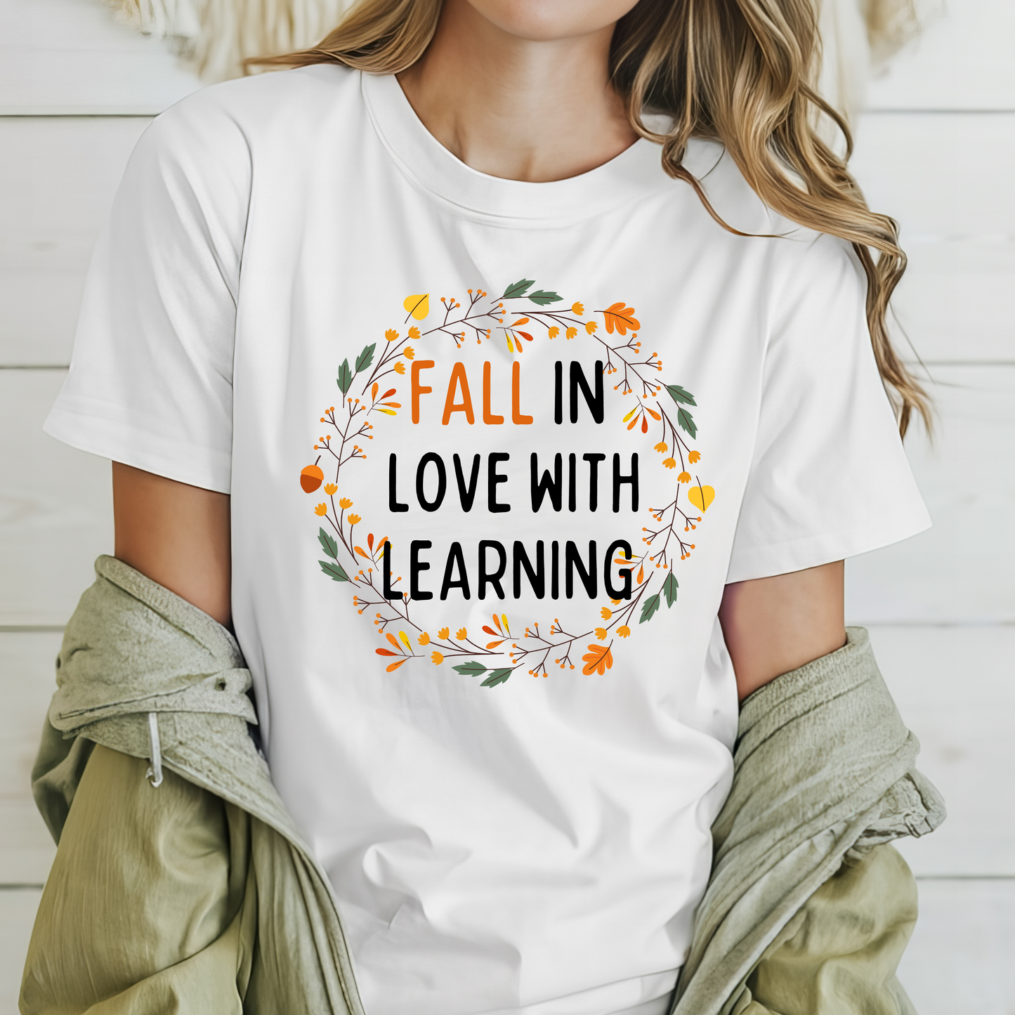 Fall in Love With Learning Teacher Shirt