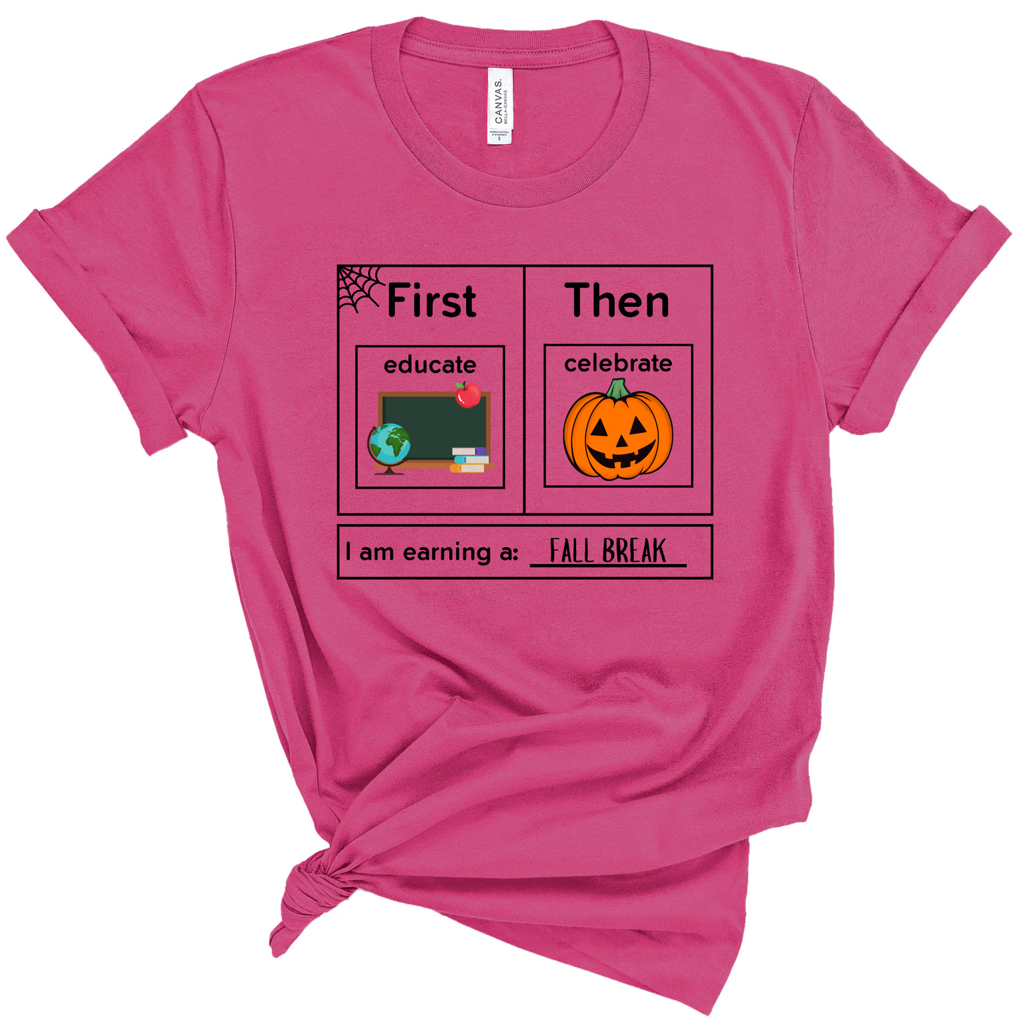 First Educate Then Celebrate Halloween Teacher Shirt