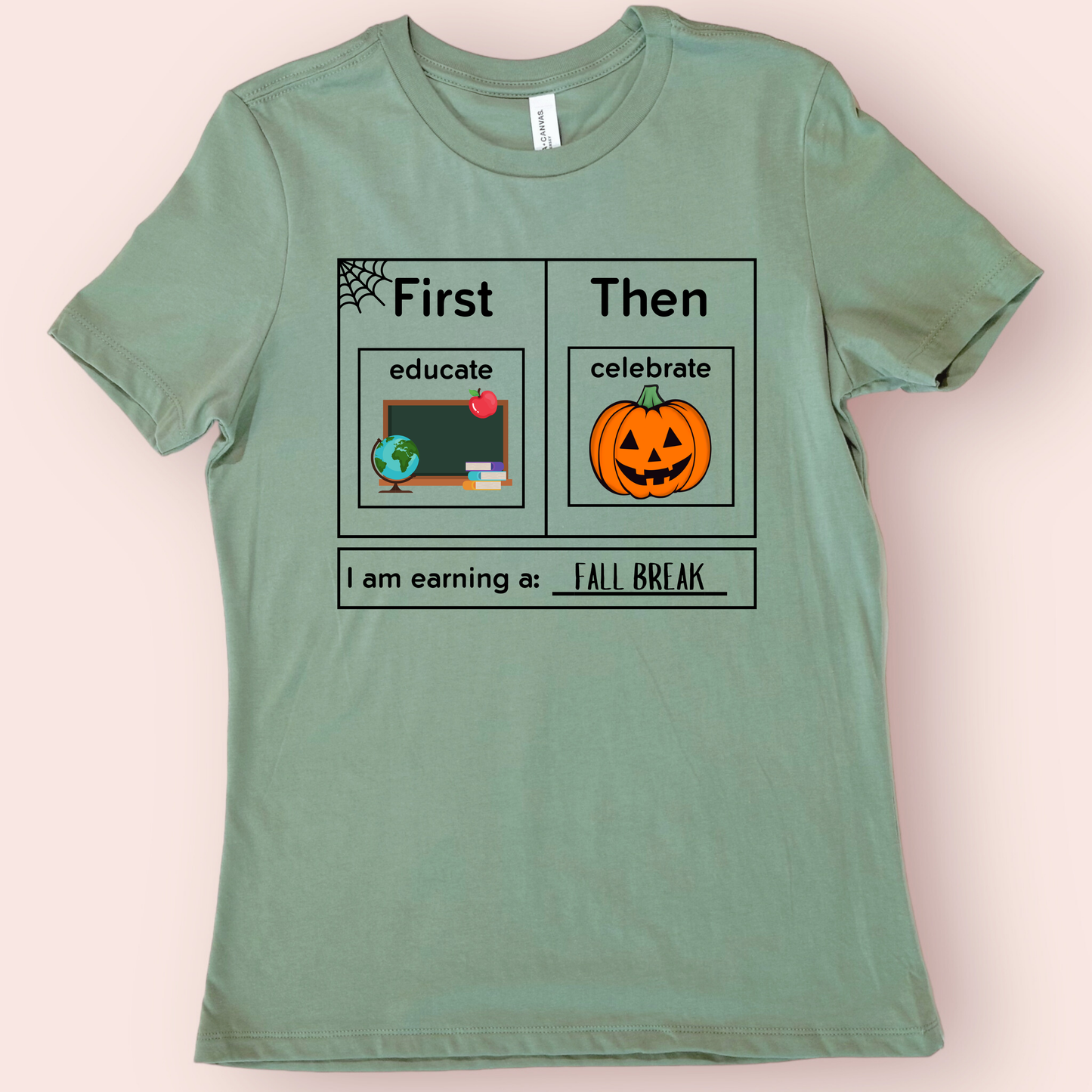 First Educate Then Celebrate Halloween Teacher Shirt
