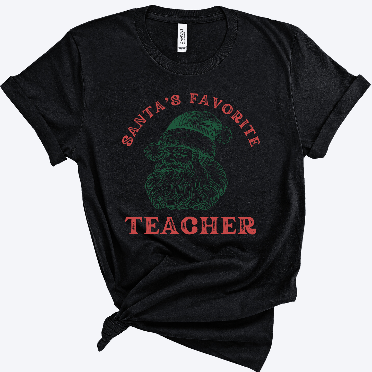 Santa's Favorite Teacher Christmas Shirt