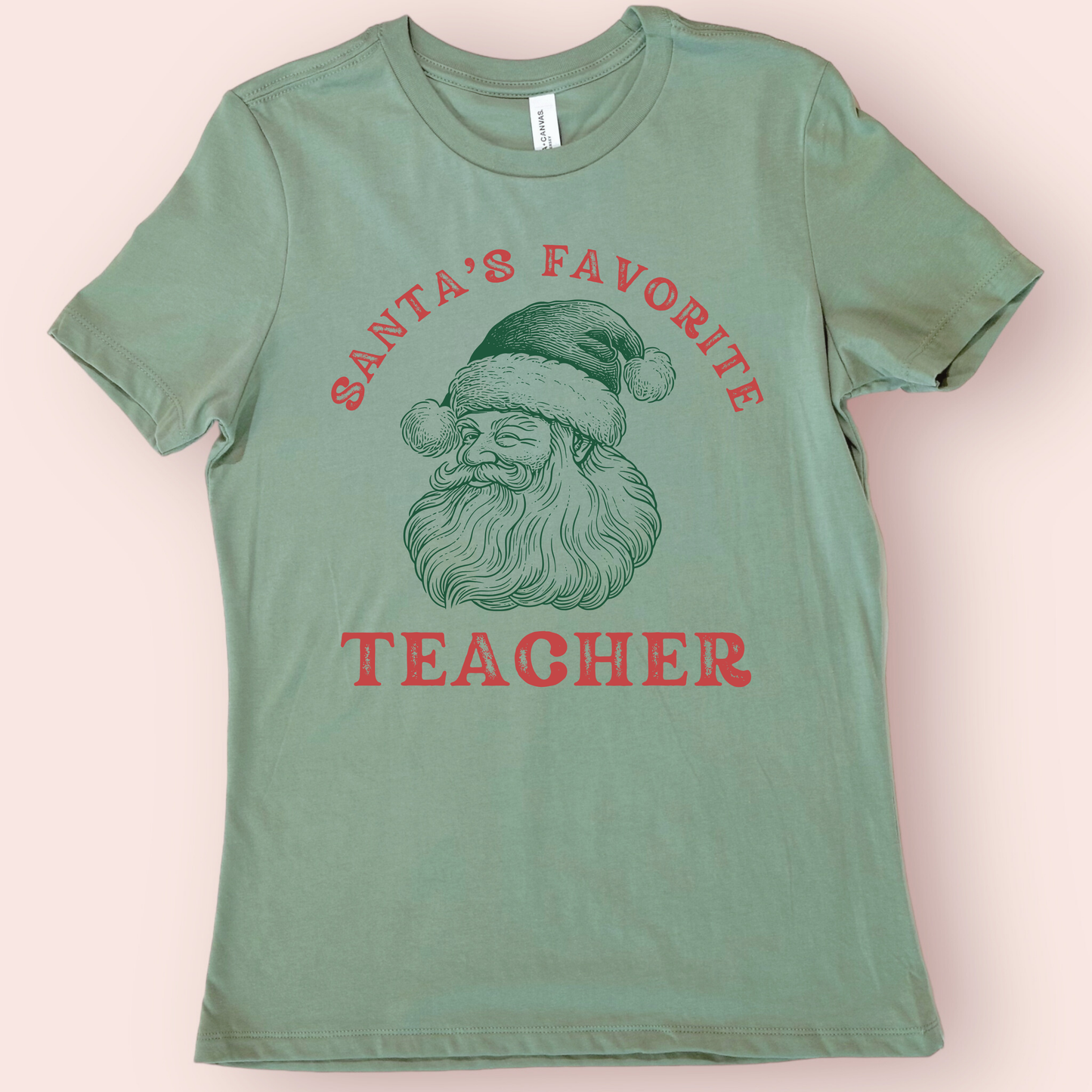 Santa's Favorite Teacher Christmas Shirt