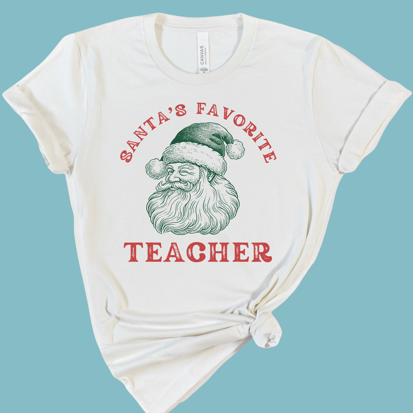 Santa's Favorite Teacher Christmas Shirt
