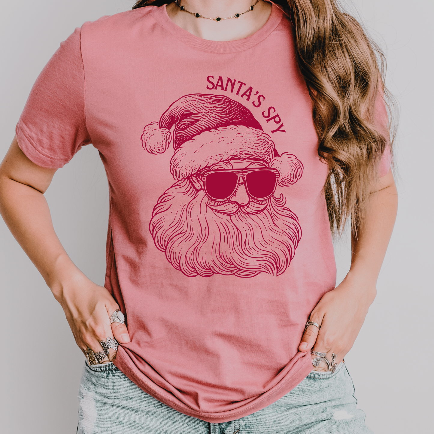 Santa's Spy Christmas Teacher Shirt