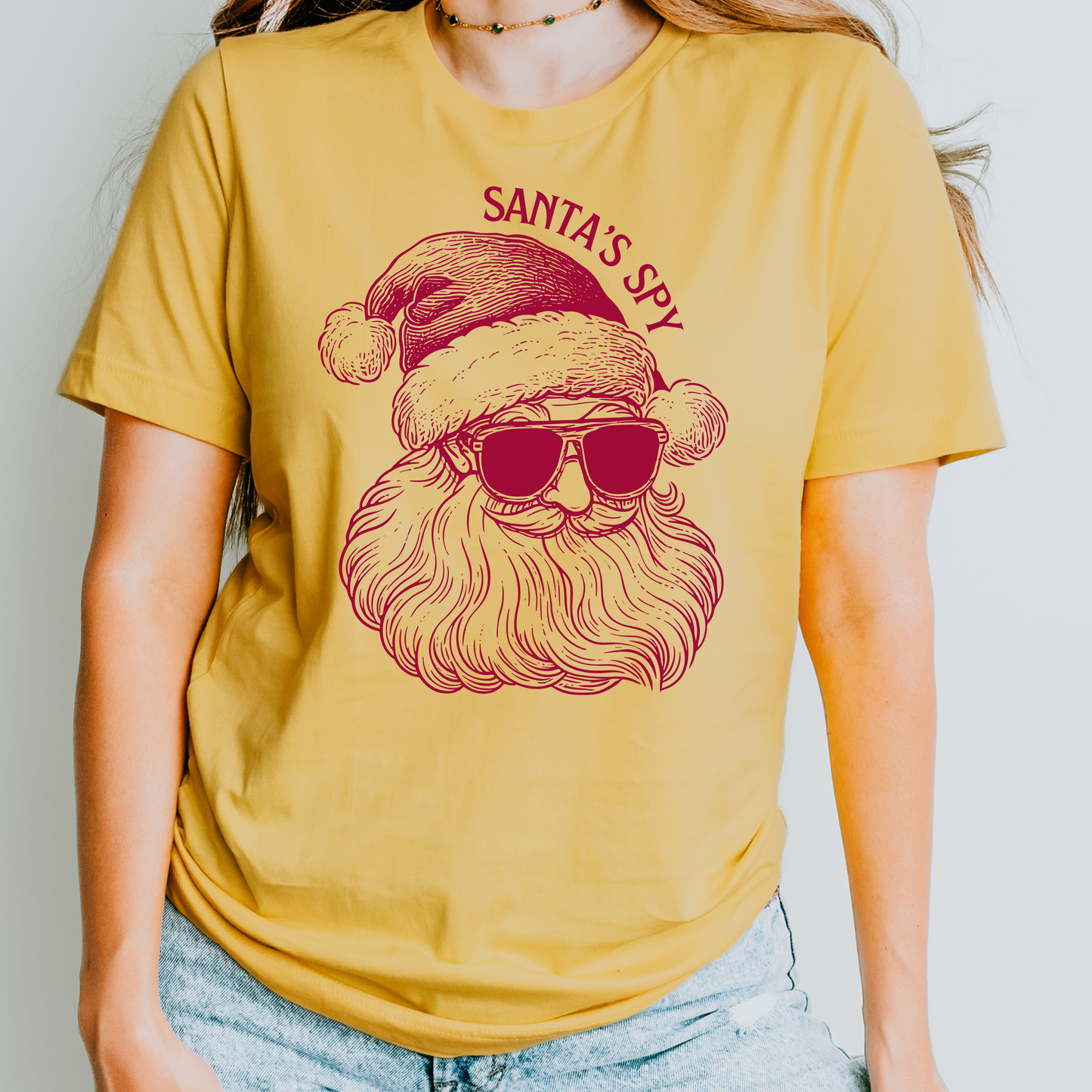 Santa's Spy Christmas Teacher Shirt