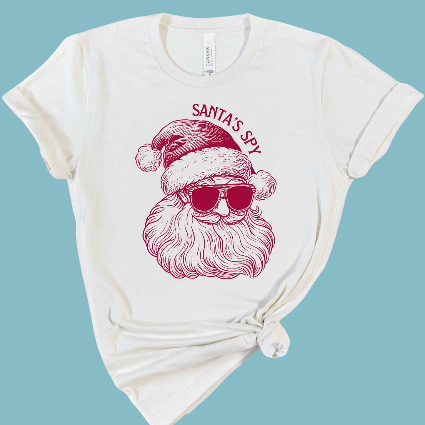 Santa's Spy Christmas Teacher Shirt