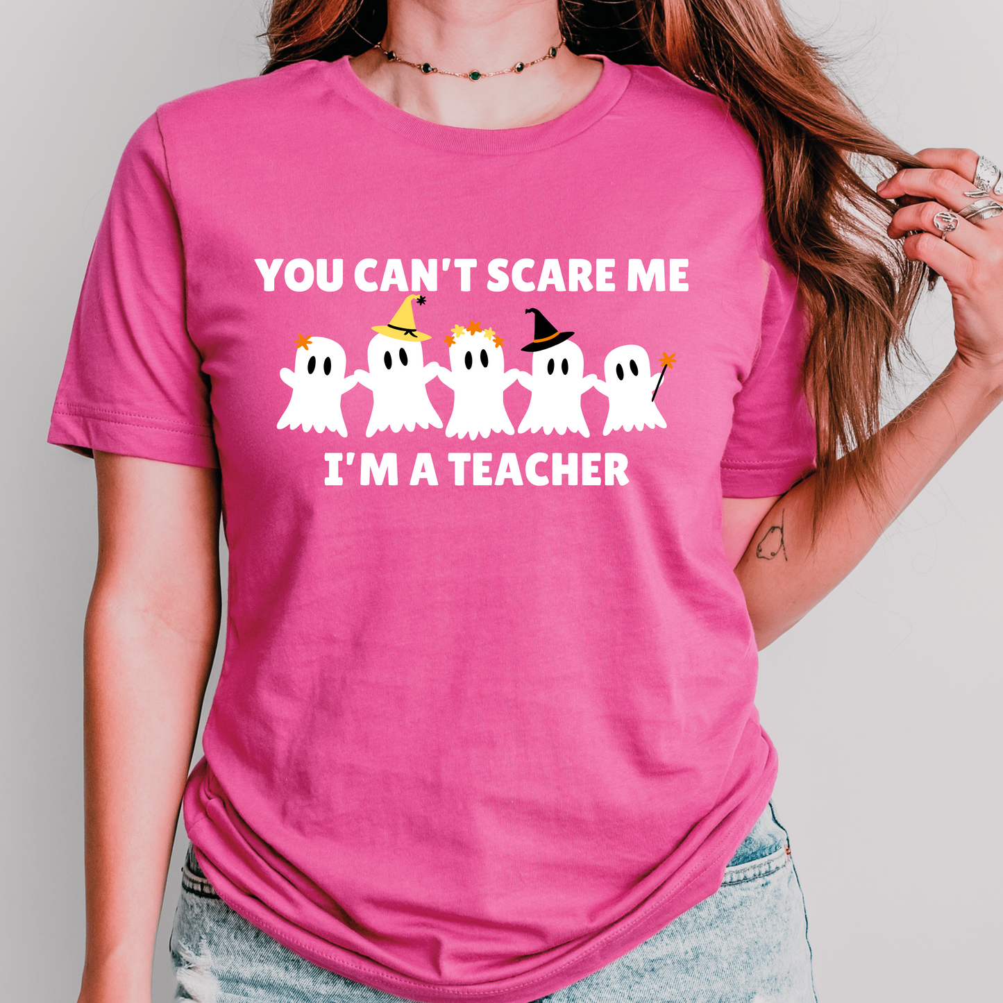 You Can't Scare Me I'm a Teacher Halloween Shirt