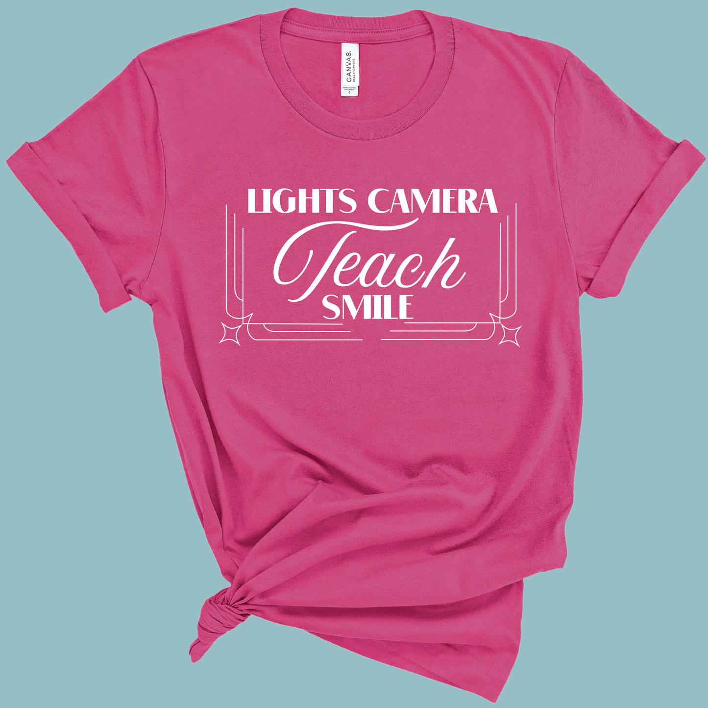 Lights Camera Teach Smile Teacher Swiftie Shirt