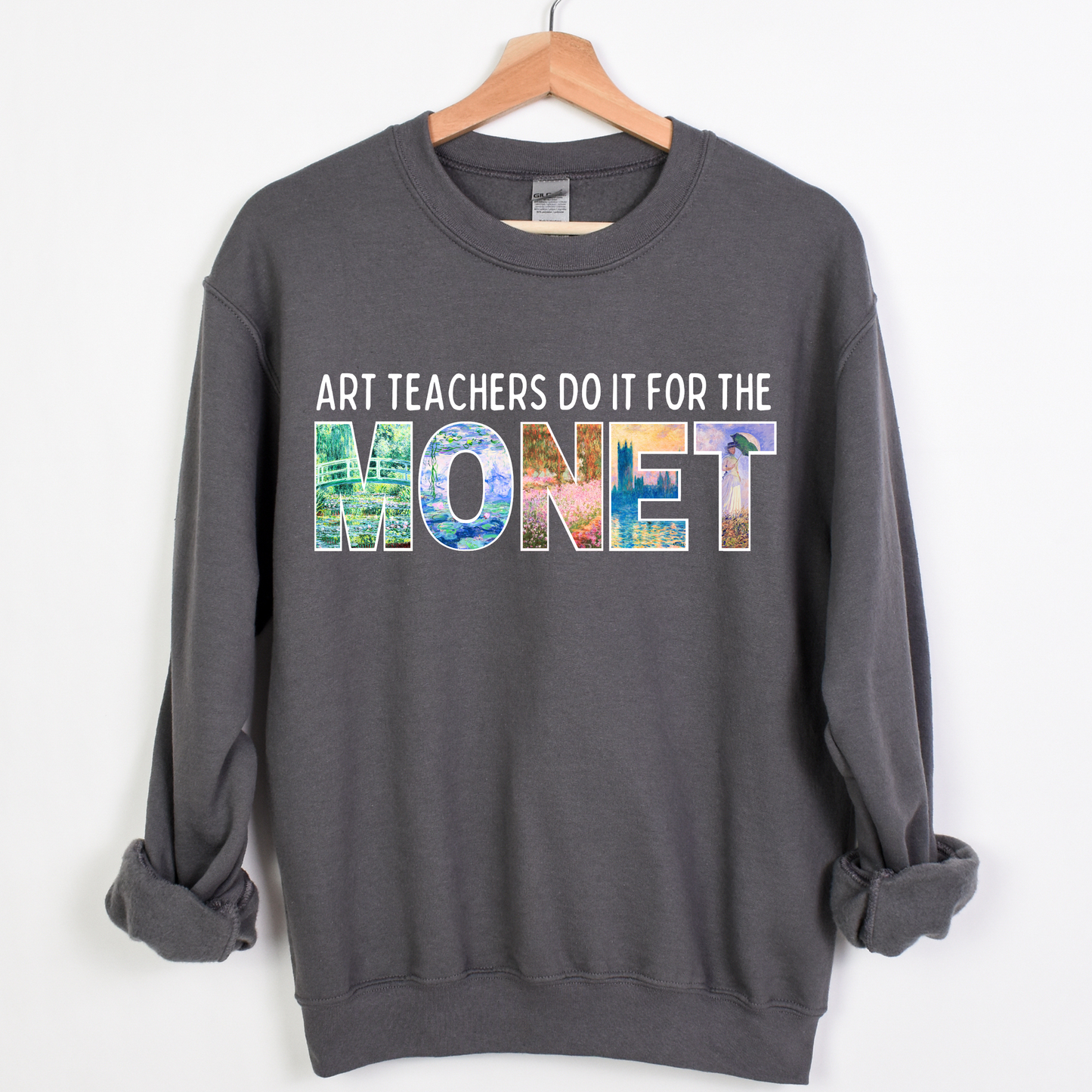 Art Teachers Do It For The Monet Crewneck Sweatshirt