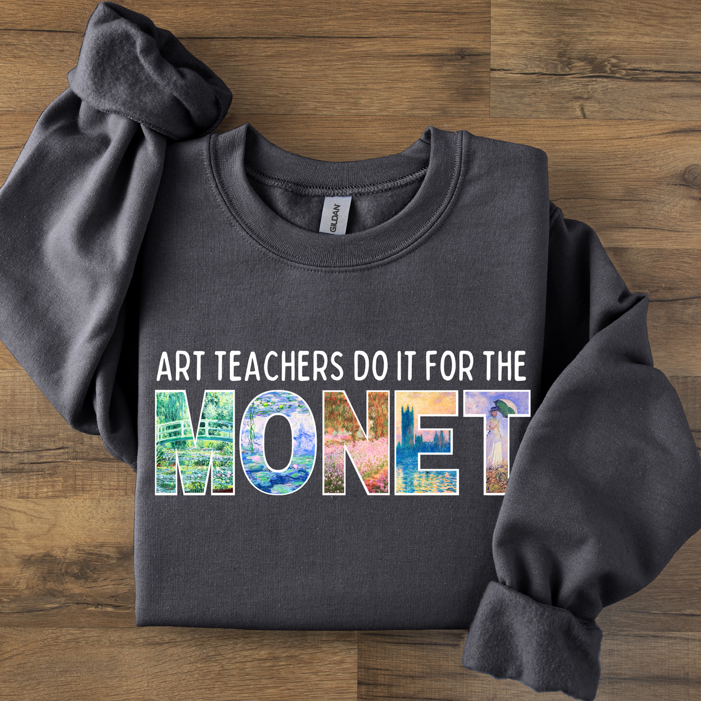 Art Teachers Do It For The Monet Crewneck Sweatshirt