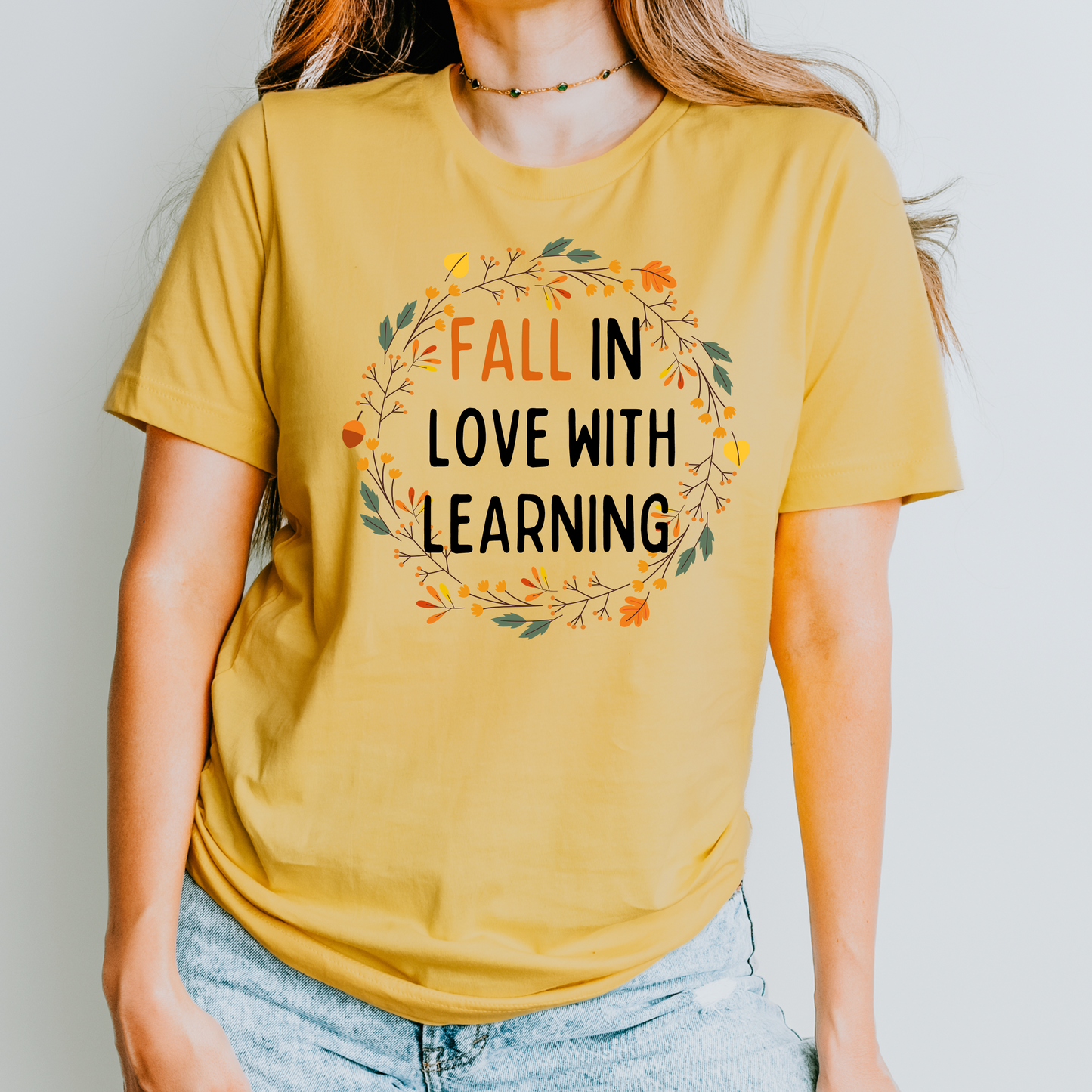 Fall in Love With Learning Teacher Shirt