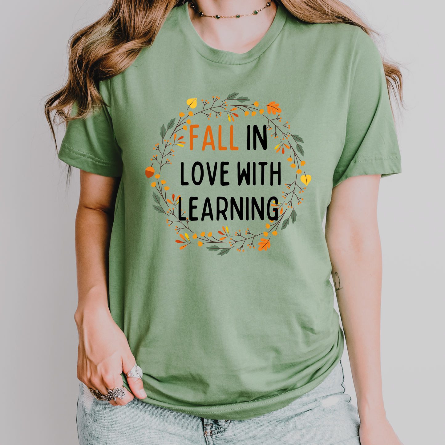 Fall in Love With Learning Teacher Shirt