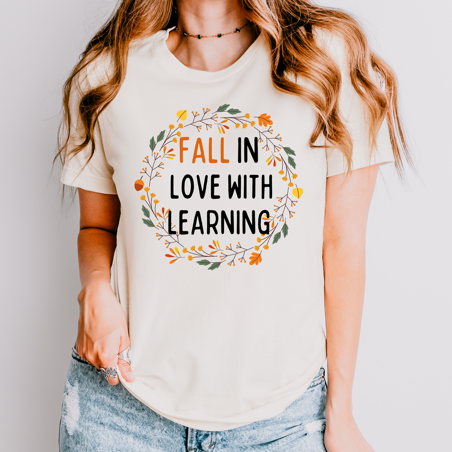 Fall in Love With Learning Teacher Shirt