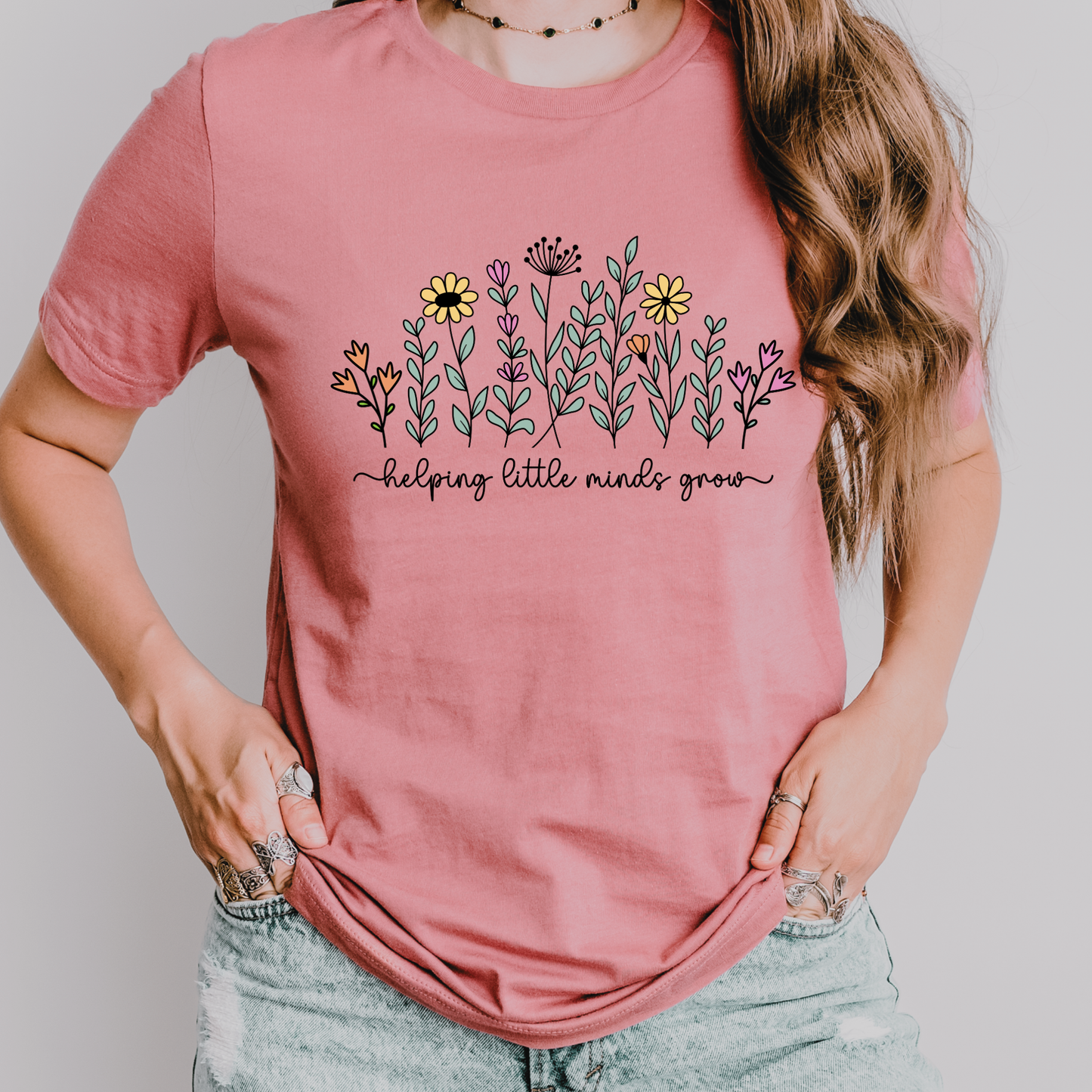 Helping Little Minds Grow Teacher Shirt