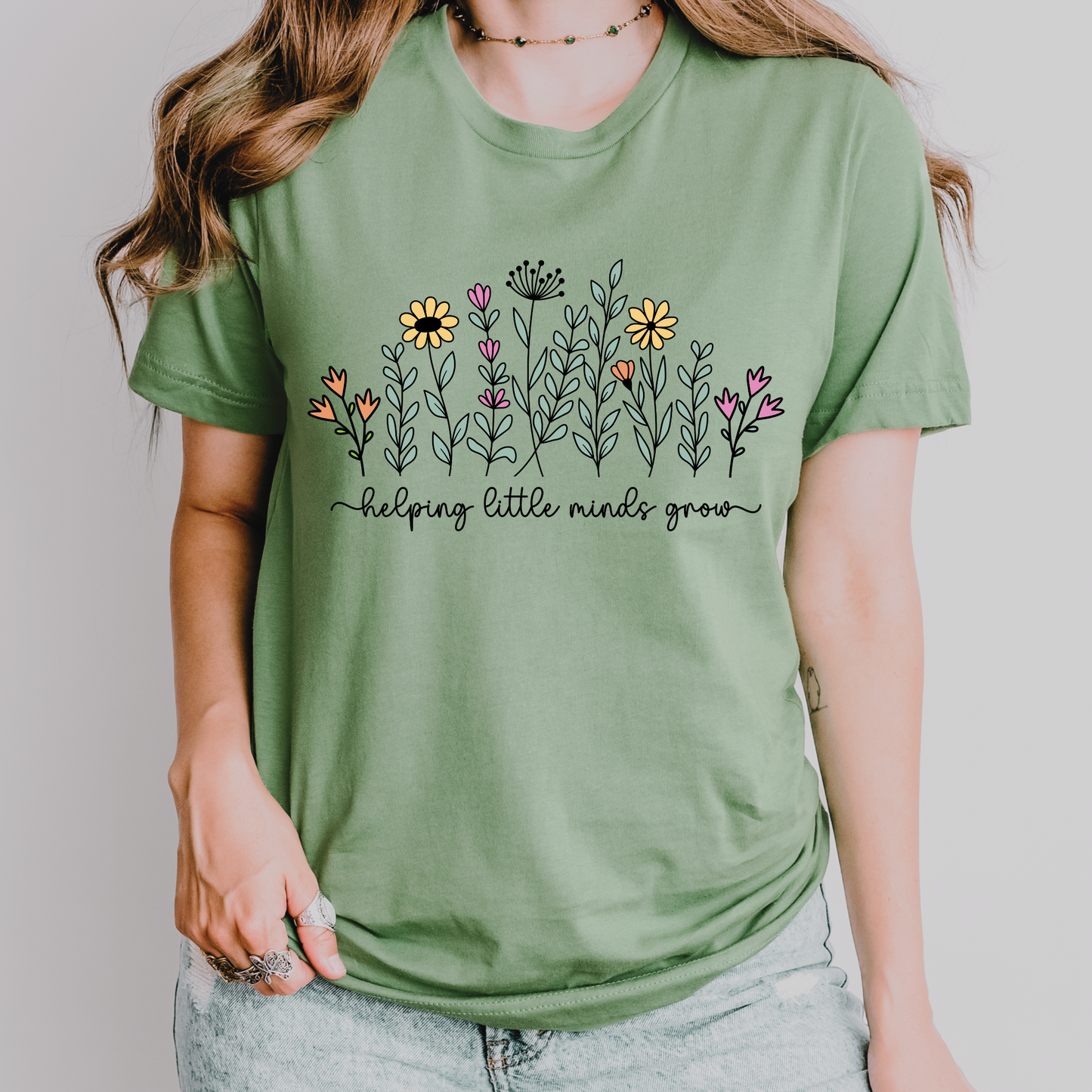 Helping Little Minds Grow Teacher Shirt
