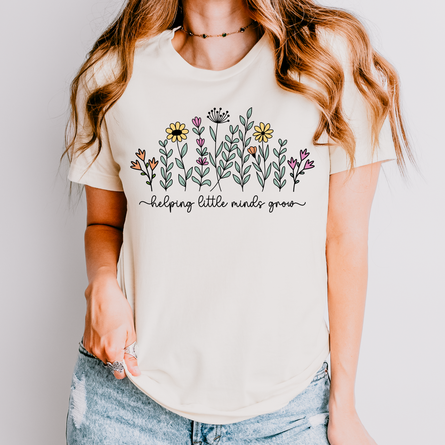 Helping Little Minds Grow Teacher Shirt