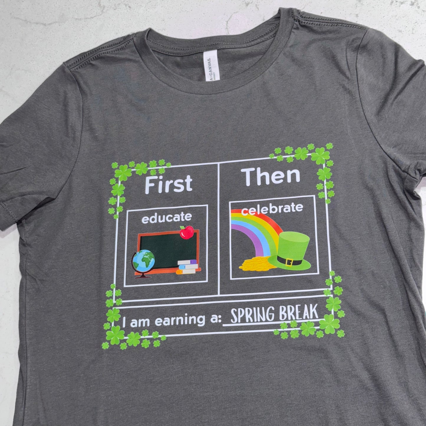 First Educate The Celebrate St. Patrick's Day Teacher Shirt