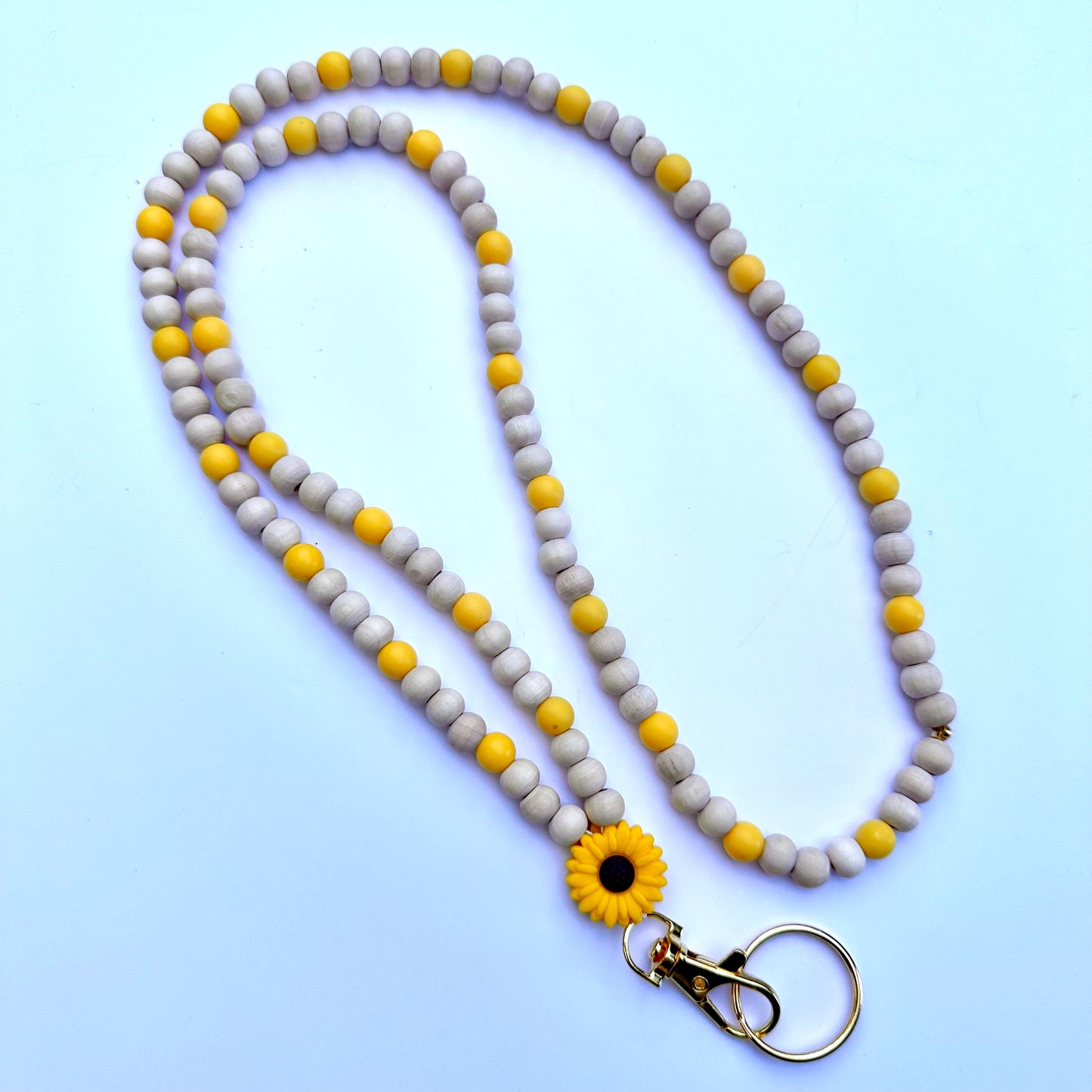 Beaded Lanyard - Boho Flower