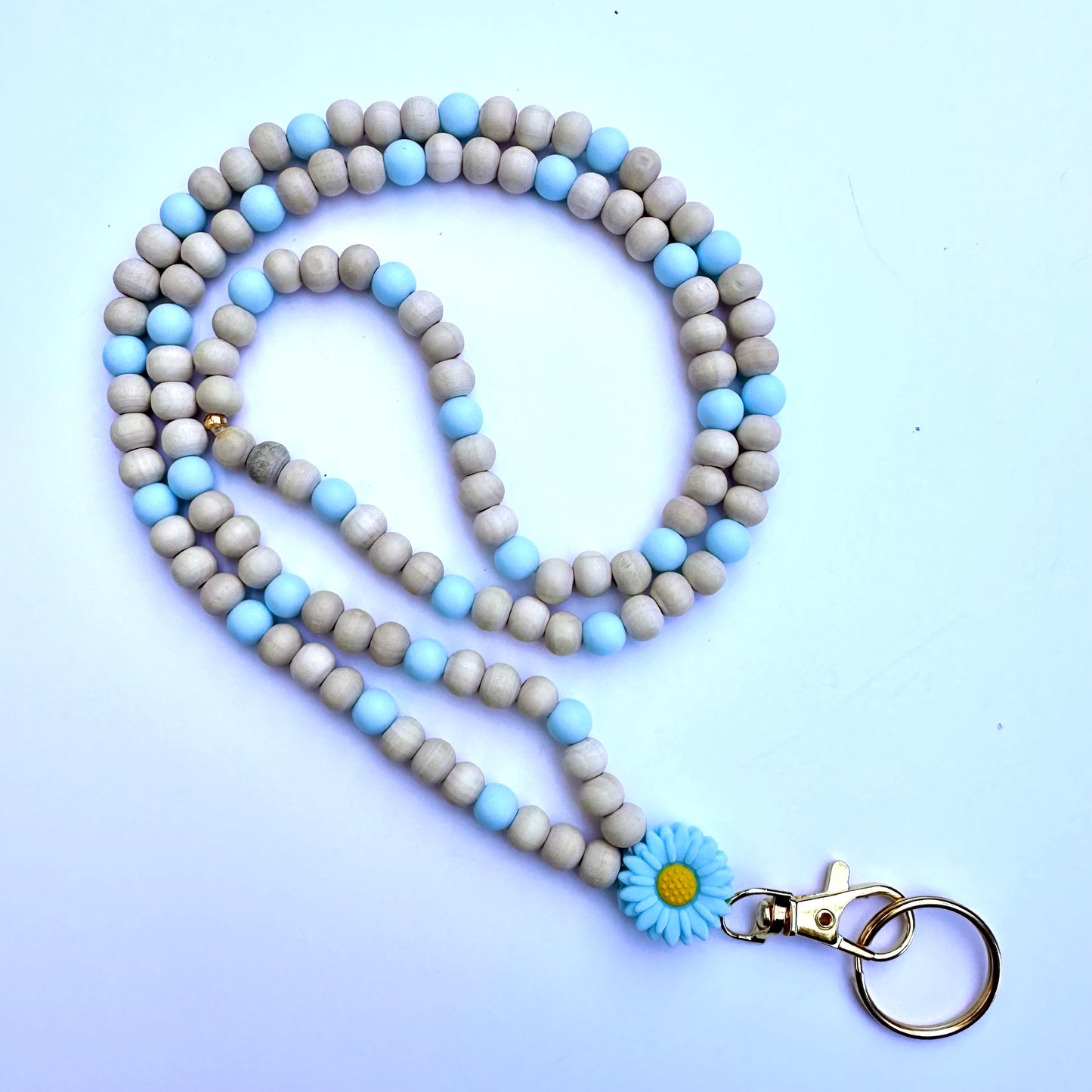 Beaded Lanyard - Boho Flower