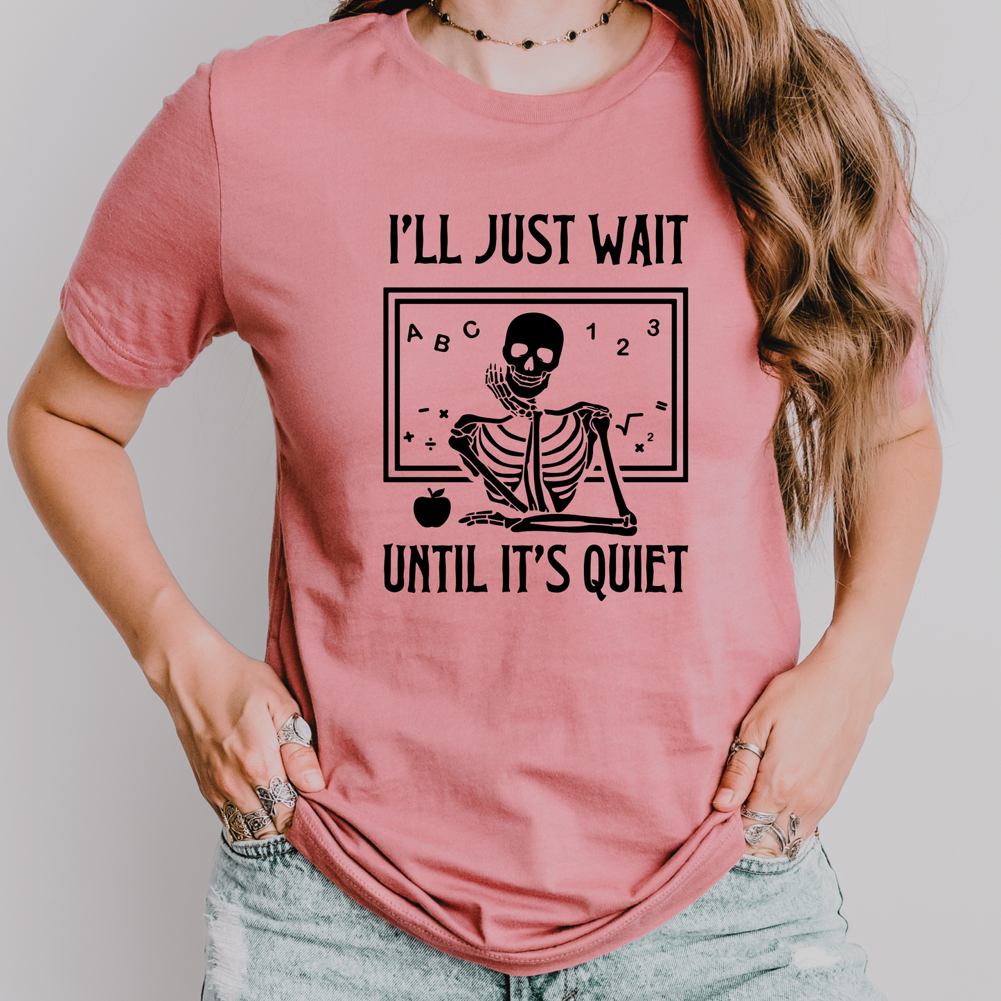 I'll just wait until it's quiet Teacher Halloween Shirt