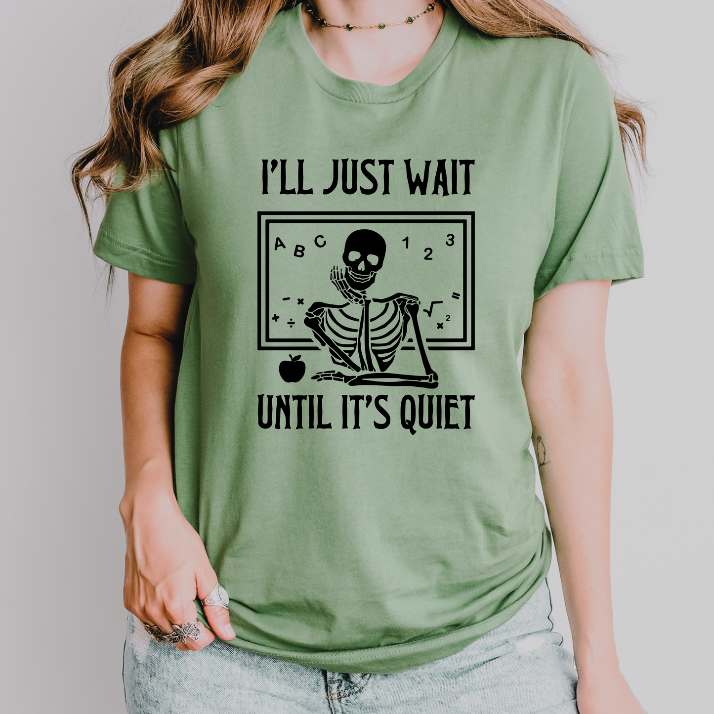 I'll just wait until it's quiet Teacher Halloween Shirt