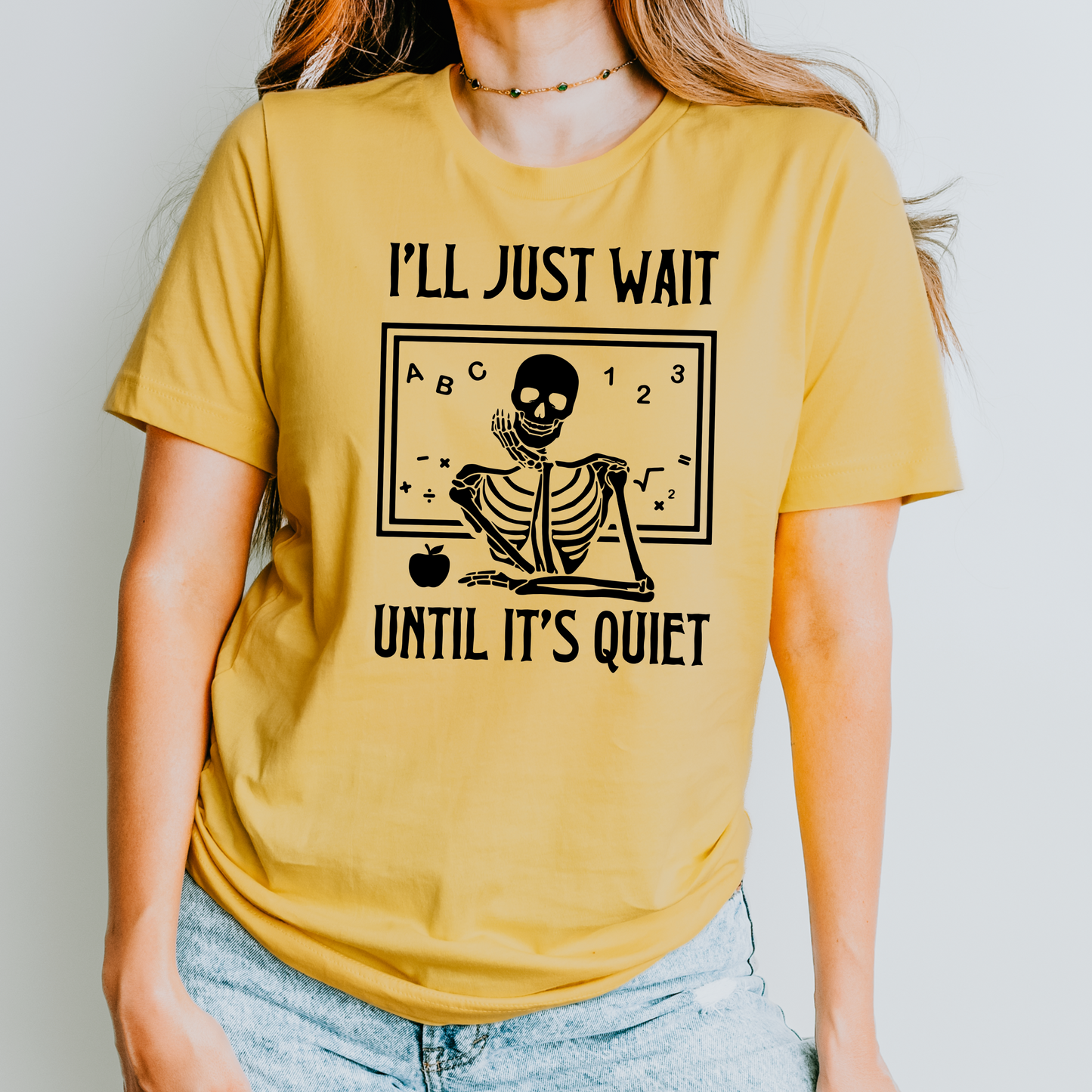 I'll just wait until it's quiet Teacher Halloween Shirt