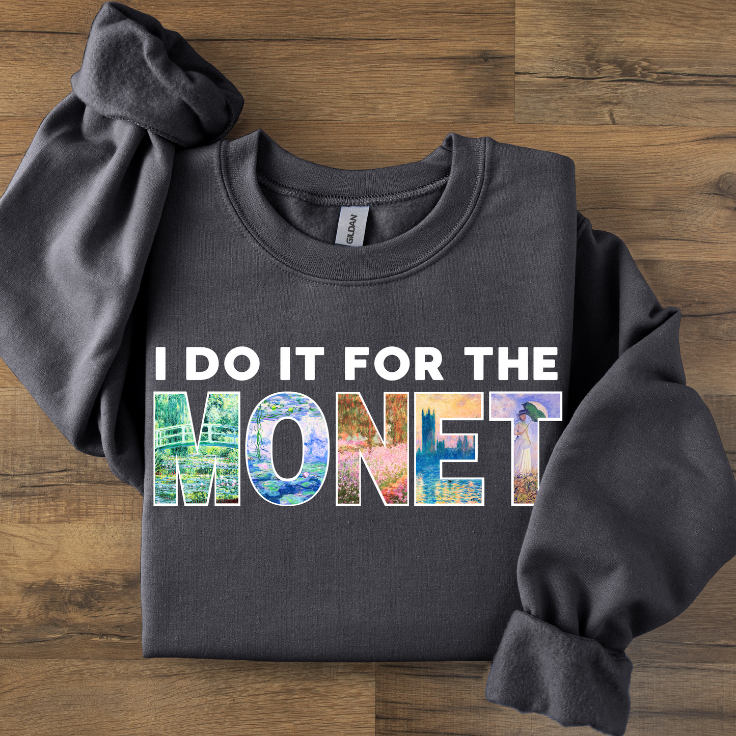 I Do It For The Monet Art Teacher Crewneck Sweatshirt