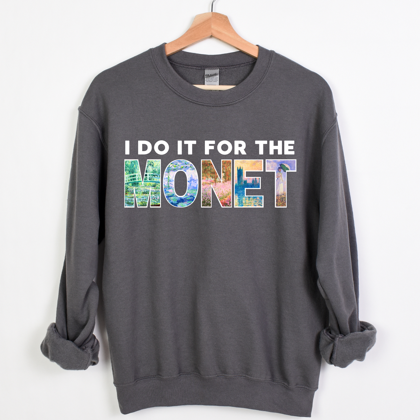 I Do It For The Monet Art Teacher Crewneck Sweatshirt