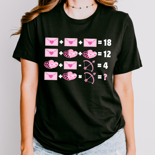 Math Teacher Valentines Day T-Shirt