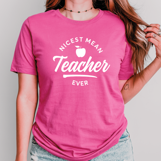 Nicest Mean Teacher Ever tee SALE