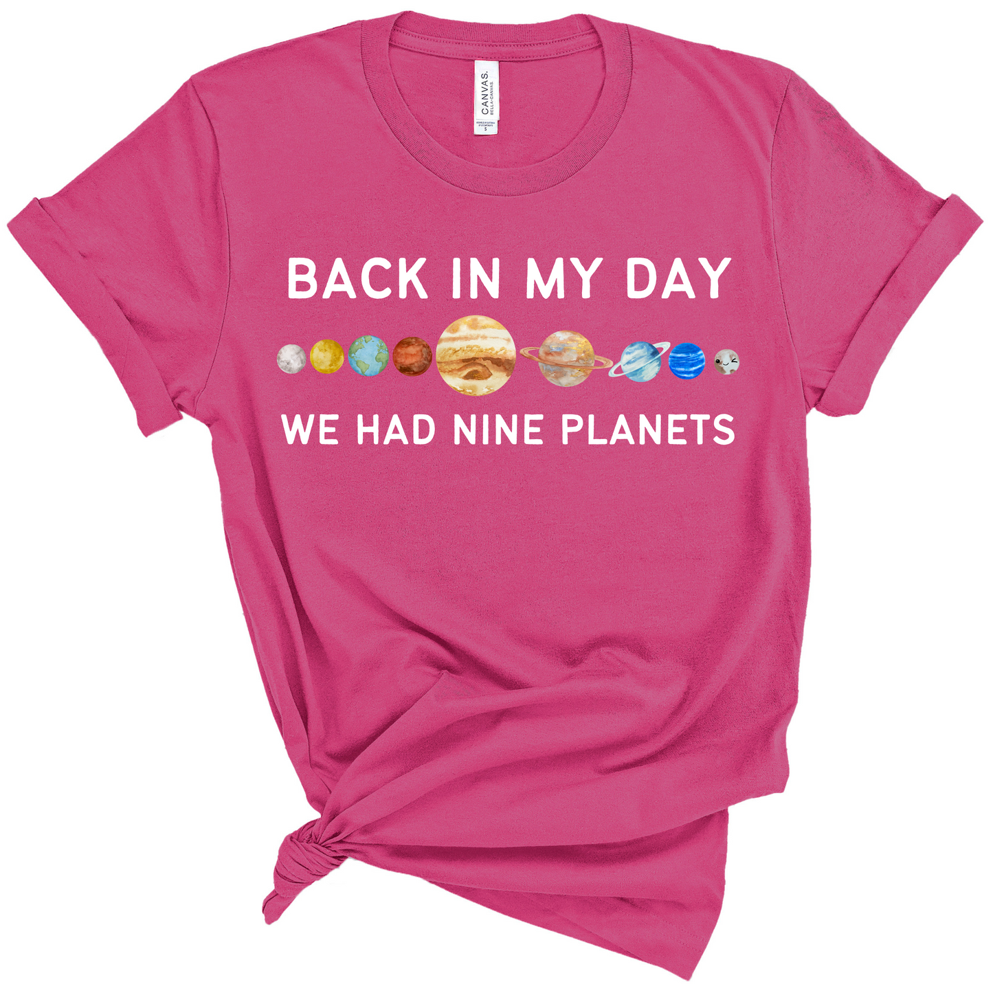 Back In My Day We Had Nine Planets Teacher T-Shirt