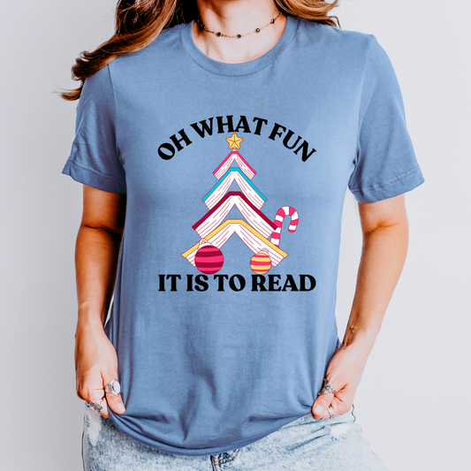 Oh What Fun It Is To Read Christmas Teacher T-Shirt