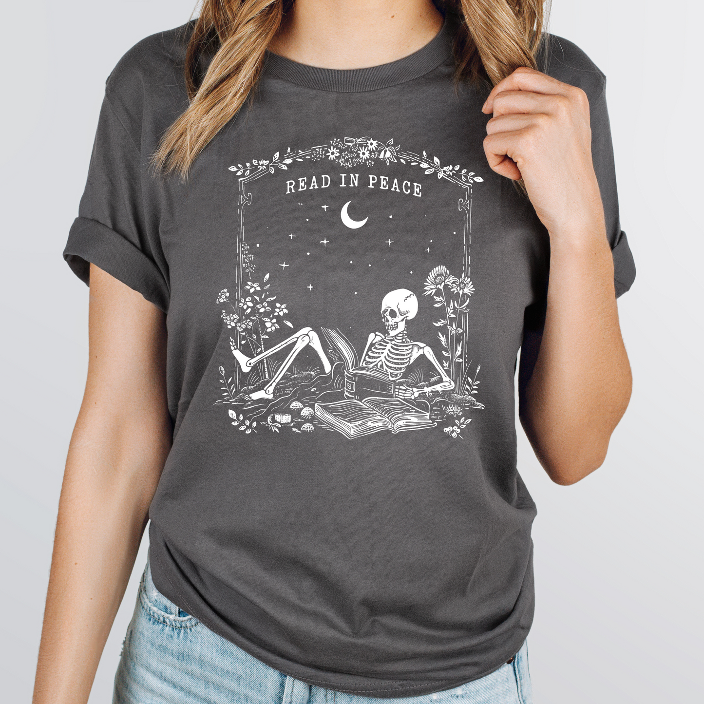 Read In Peace Halloween Teacher Shirt