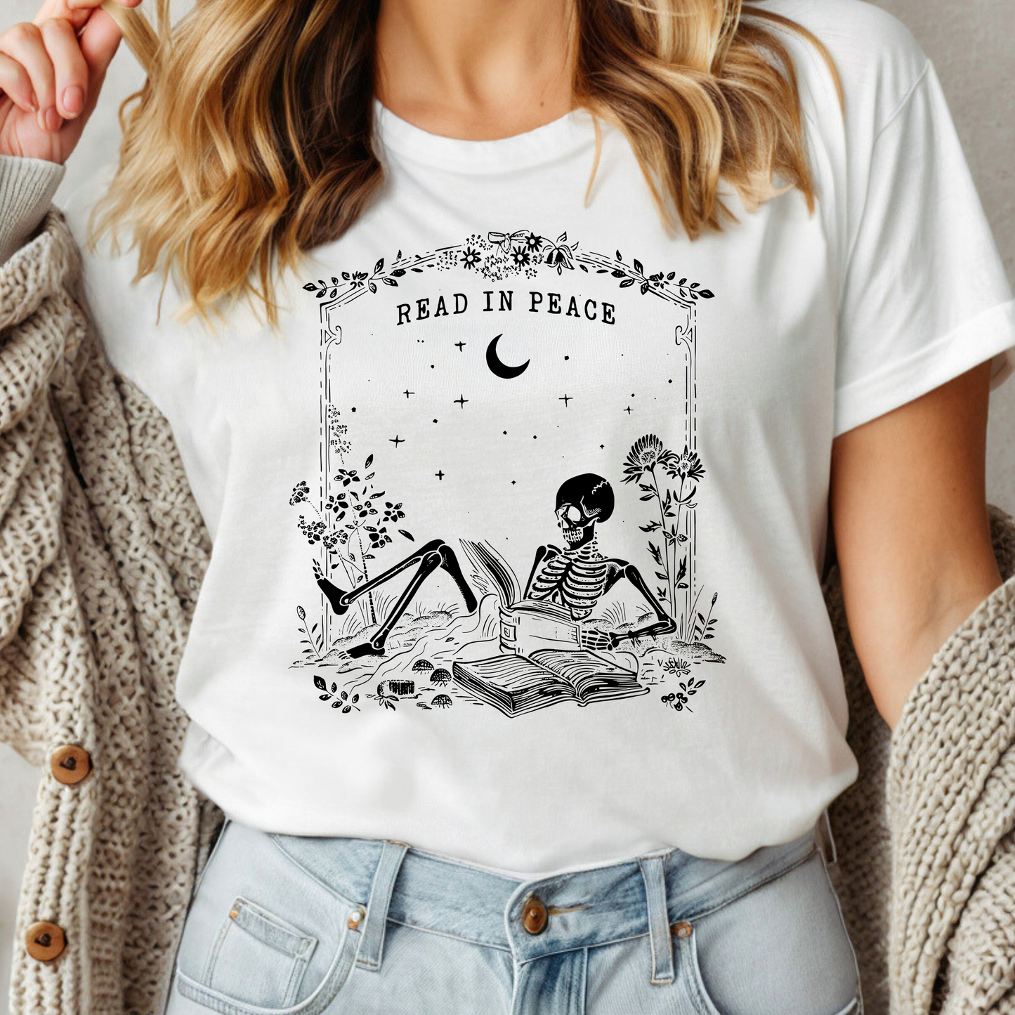 Read In Peace Halloween Teacher Shirt