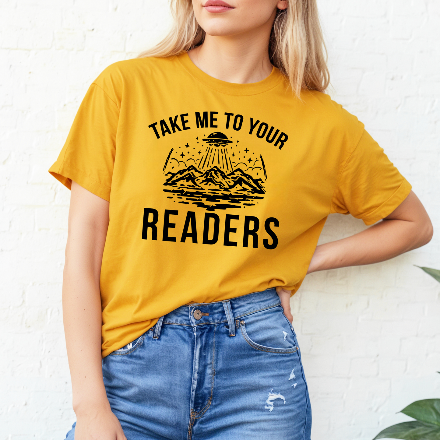 Take Me To Your Readers Teacher Shirt