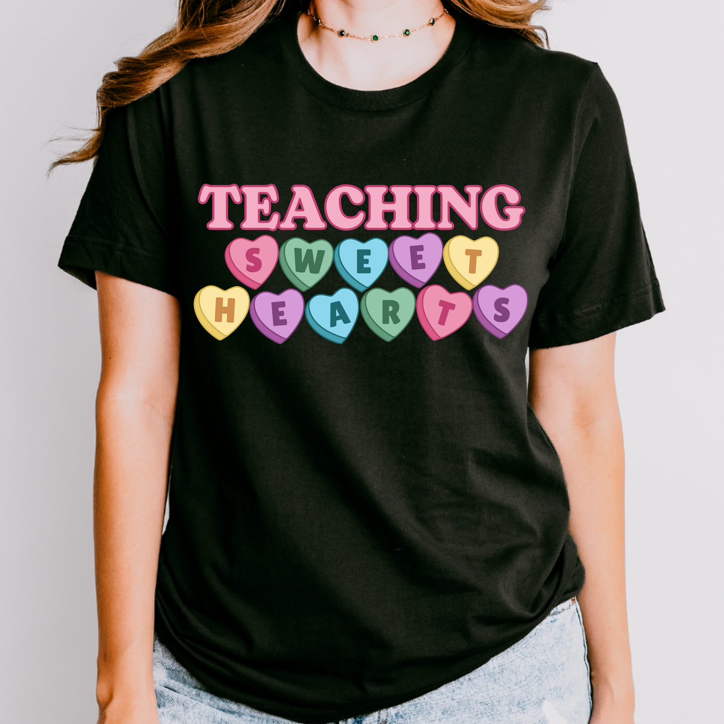 Teaching Sweet Hearts Valentine's Day Teacher T-Shirt