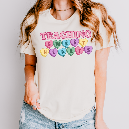 Teaching Sweet Hearts Valentine's Day Teacher T-Shirt