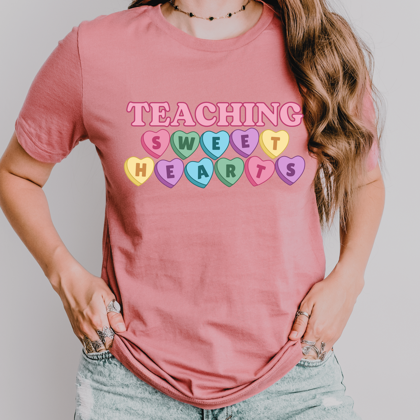 Teaching Sweet Hearts Valentine's Day Teacher T-Shirt