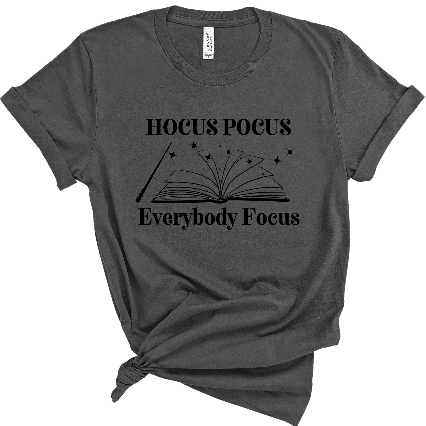 Hocus Pocus Everybody Focus Halloween Teacher Shirt