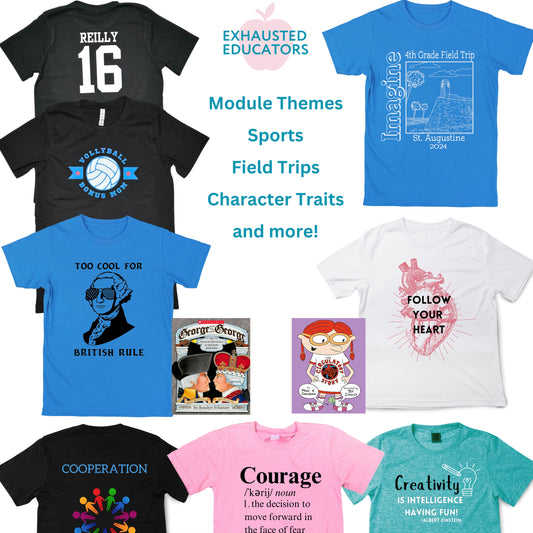 Custom order shirts for your school, business, or organization.