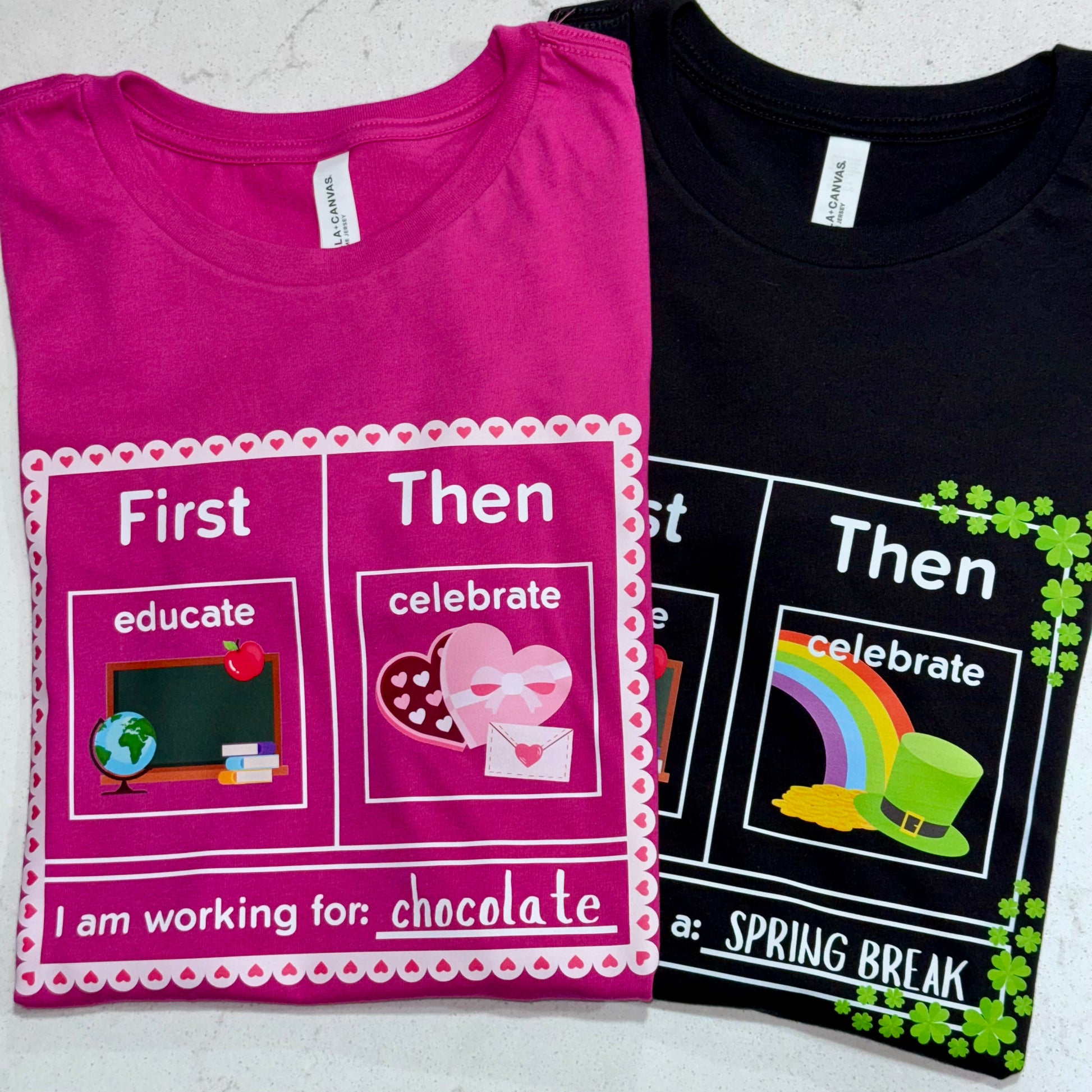first educate then celebrate valentines day teacher shirt 