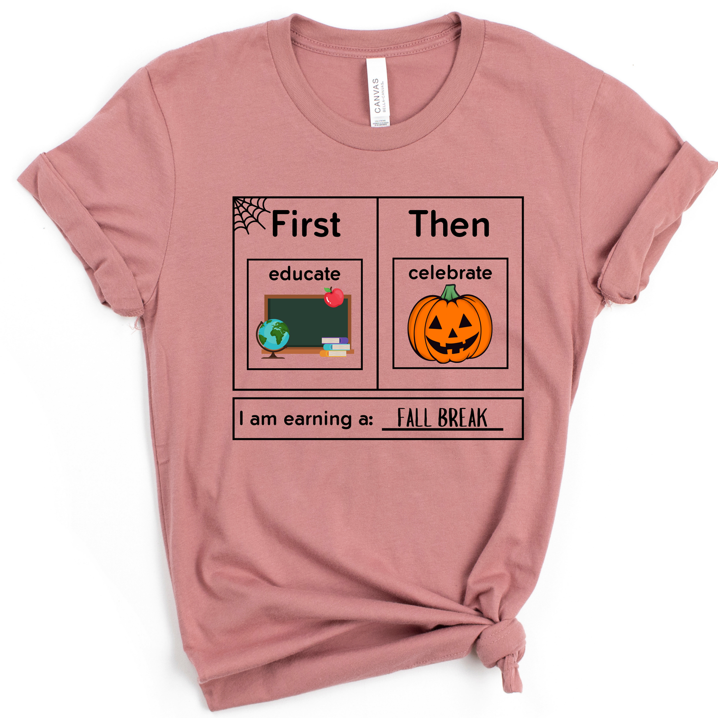 First Educate Then Celebrate Halloween Teacher Shirt