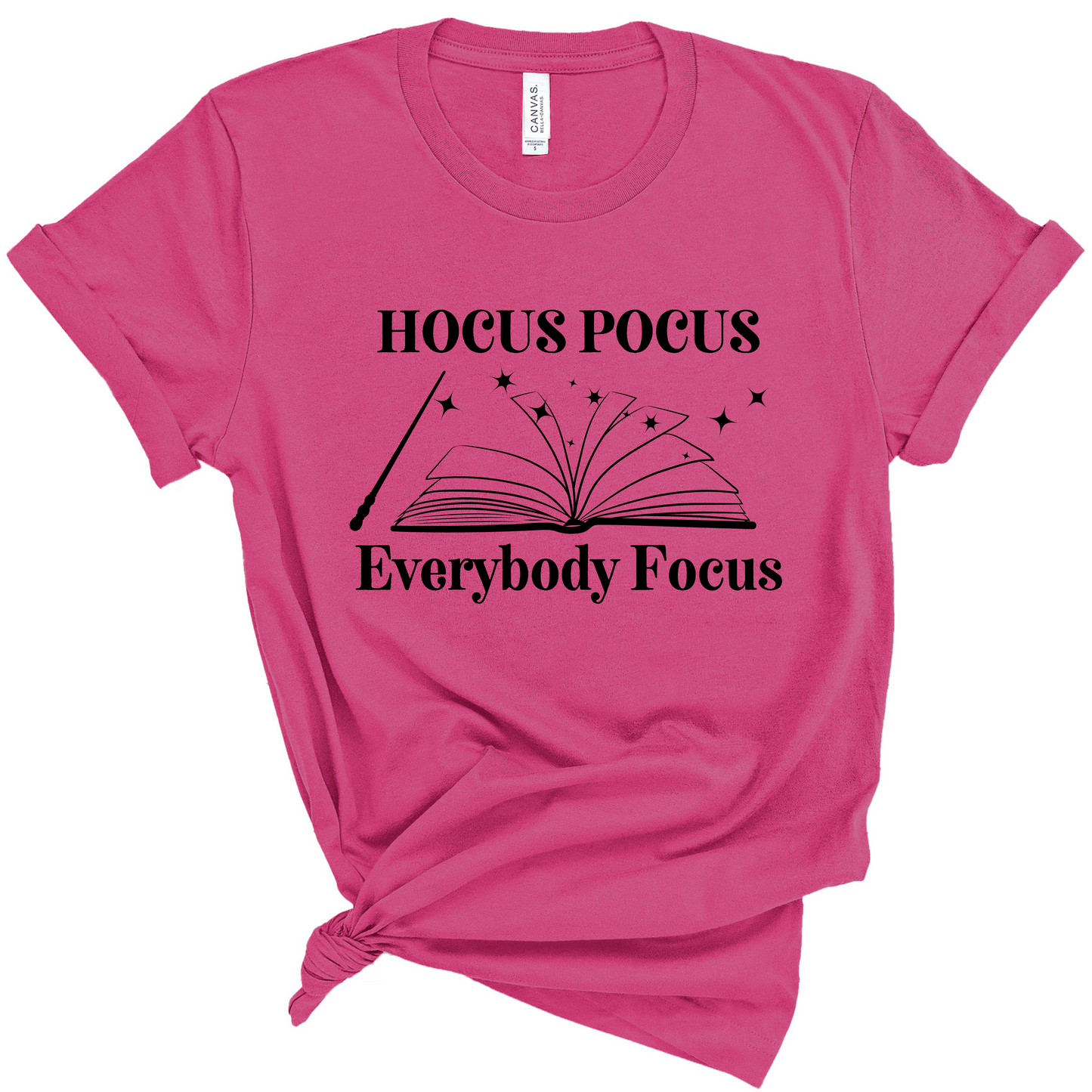 Hocus Pocus Everybody Focus Halloween Teacher Shirt