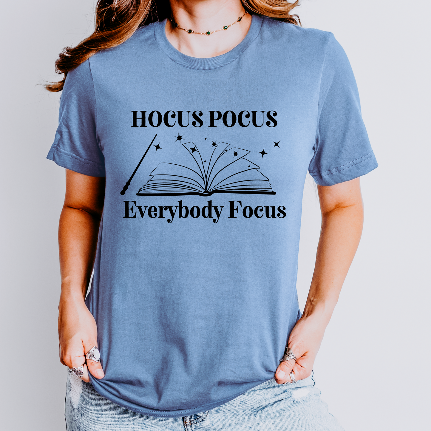 Hocus Pocus Everybody Focus Halloween Teacher Shirt